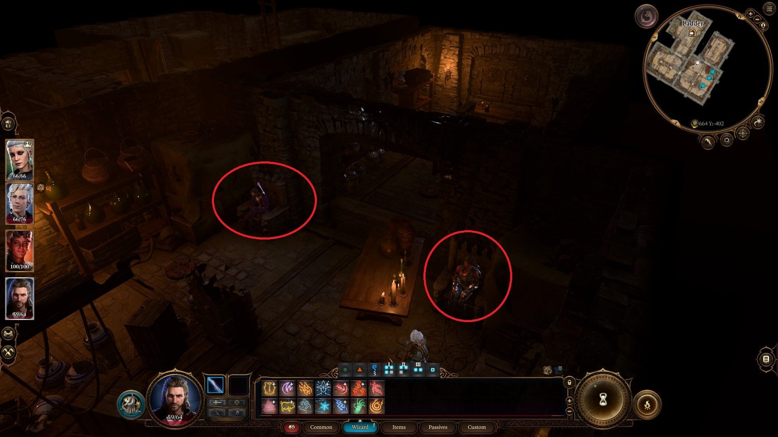 Baldur's Gate 3 Toll House Basement Chair Puzzle