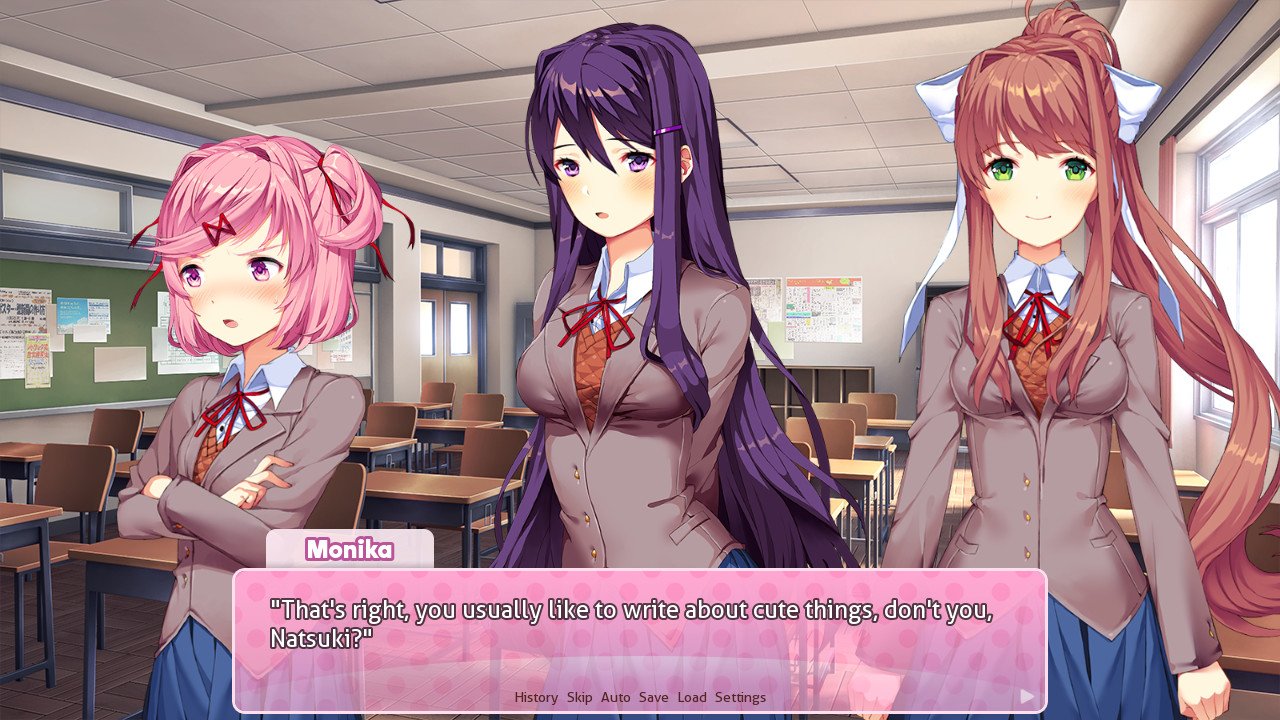 Doki Doki Literature Club Dialogue
