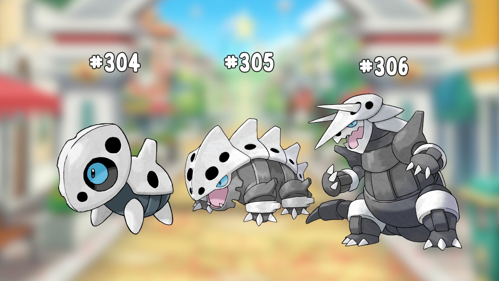 Aron, Lairon, and Aggron