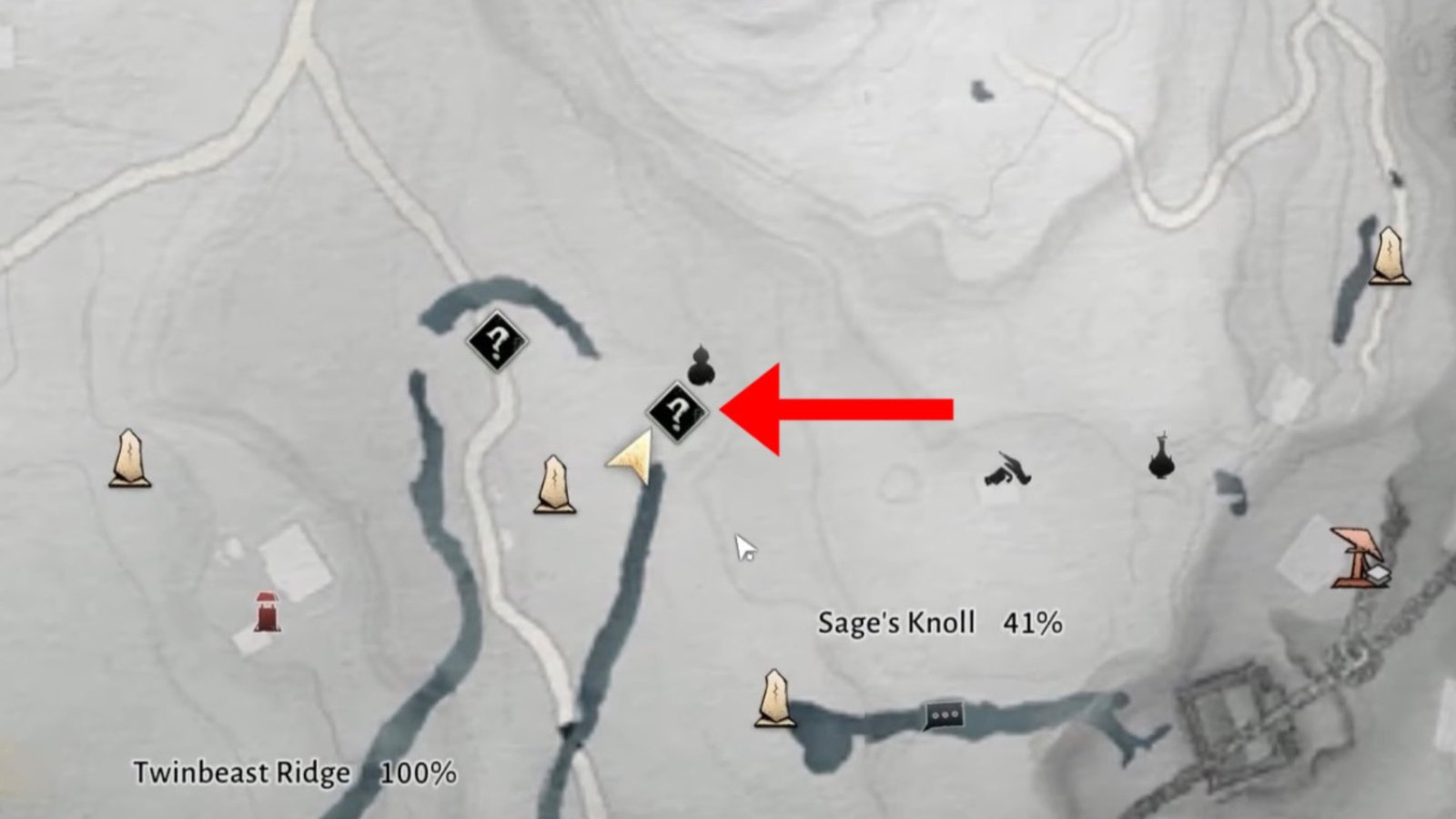 Deerforage's Remedy map location at Sage's Knoll in Where Winds Meet.