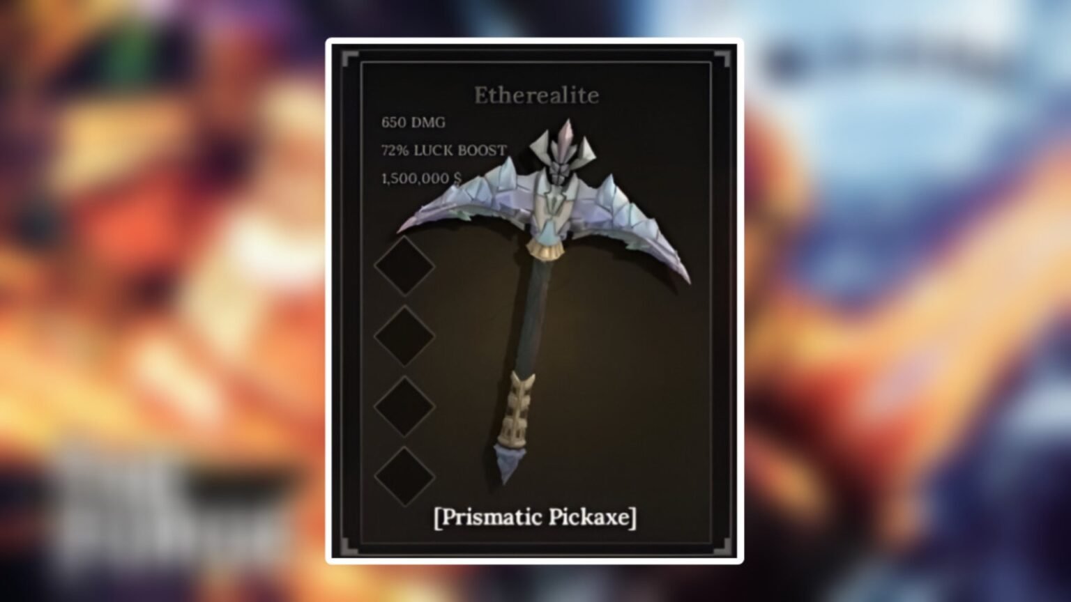 How To Get Prismatic Pickaxe In The Forge Roblox.