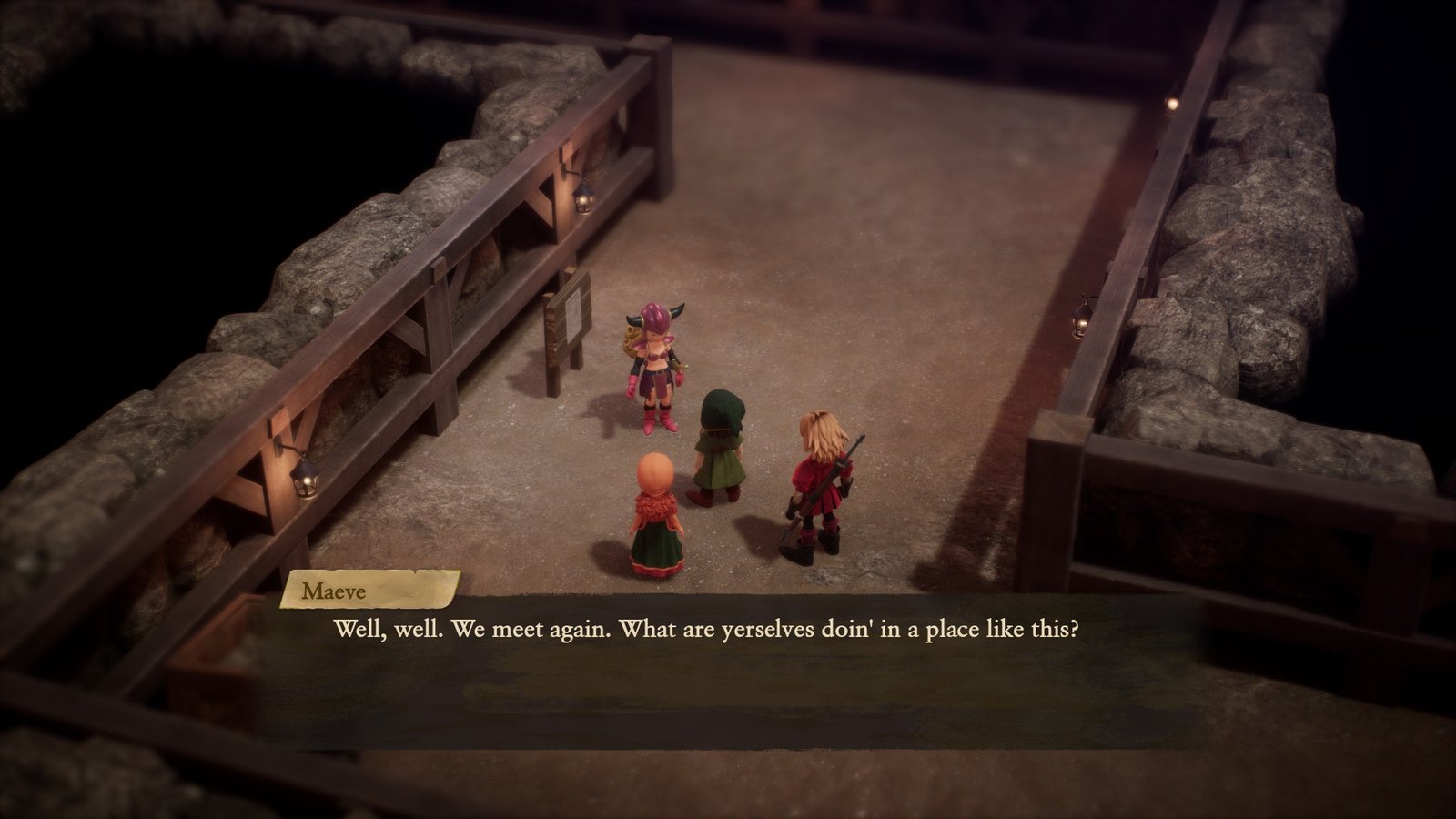 A story scene in DQ7