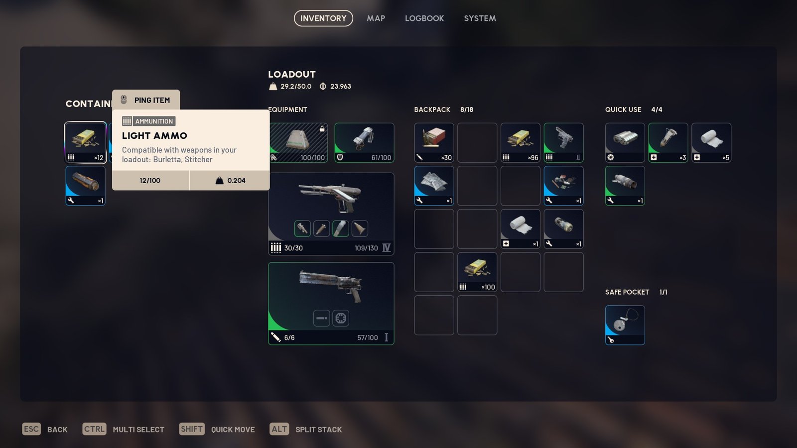 inventory in arc raiders