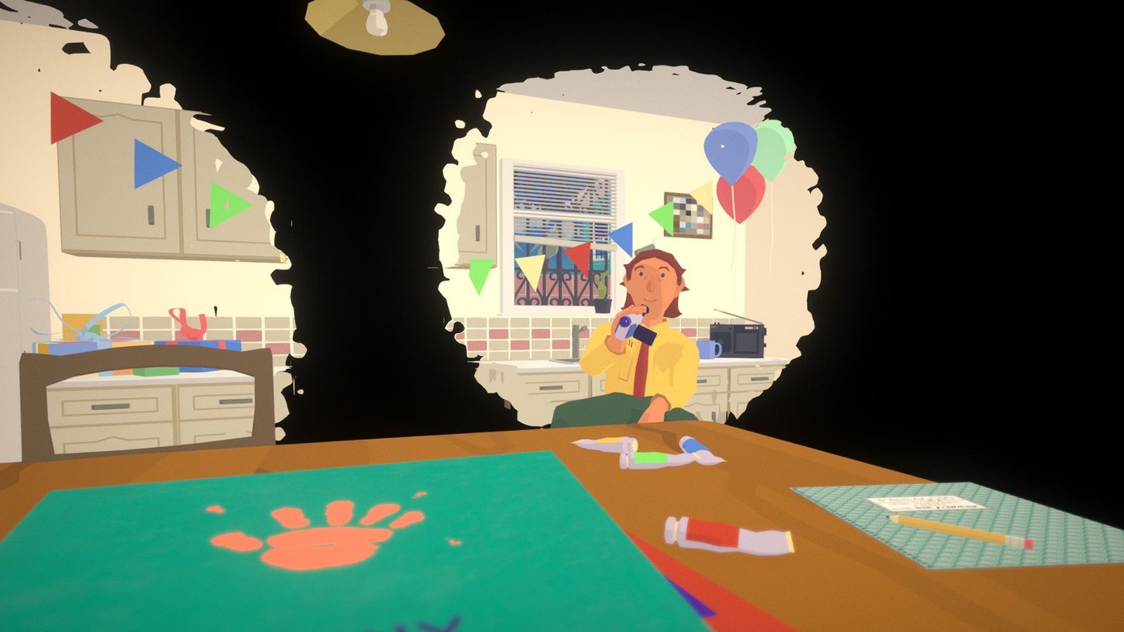 Before Your Eyes mum with camcorder