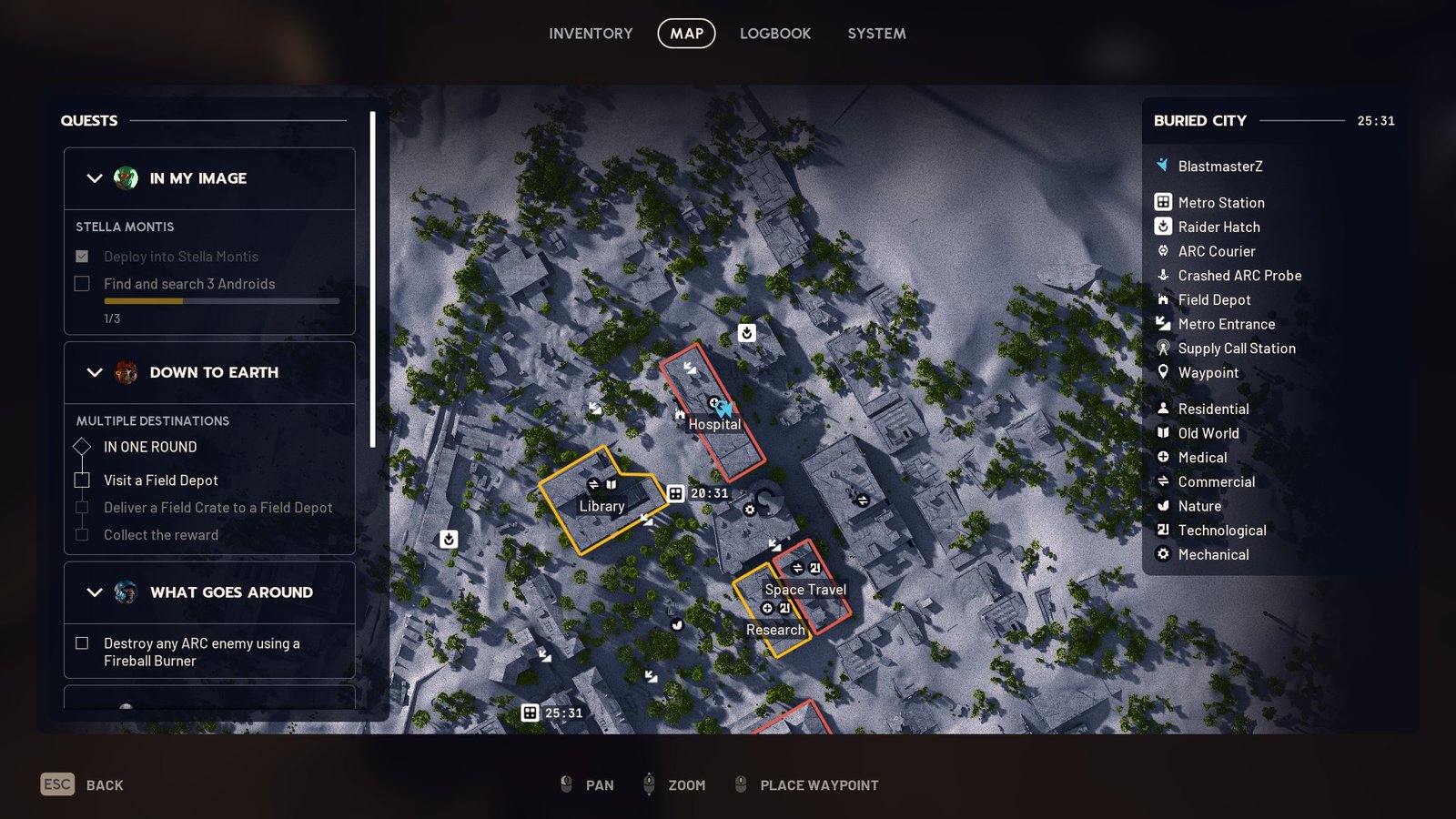 The Buried City Map in Arc Raiders