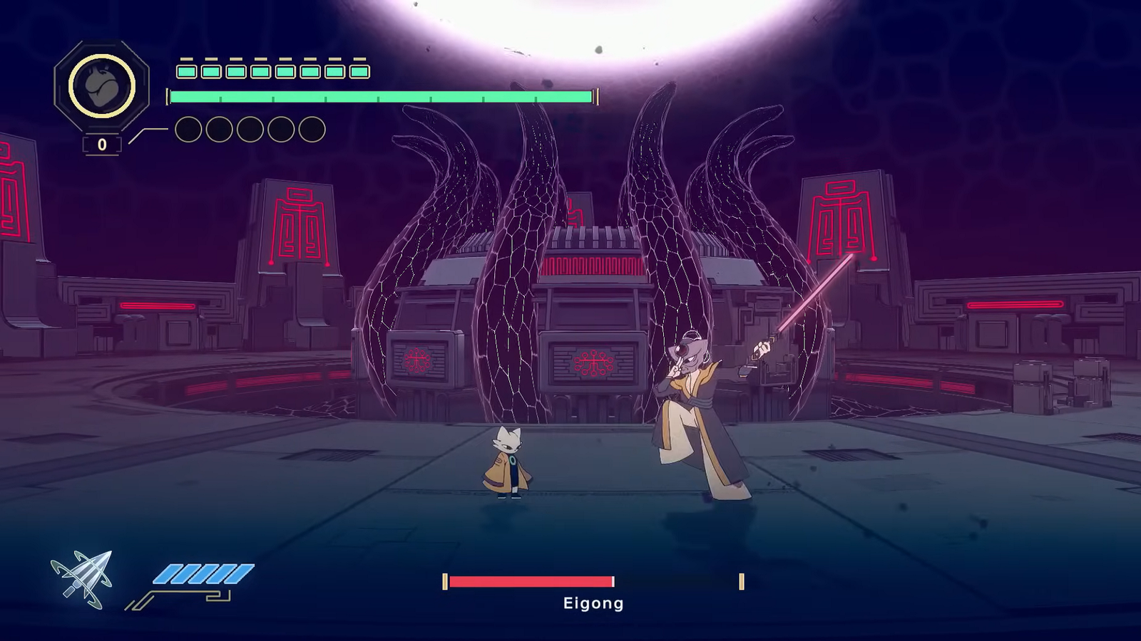 An image of Nine Sols' boss 'Eigong'