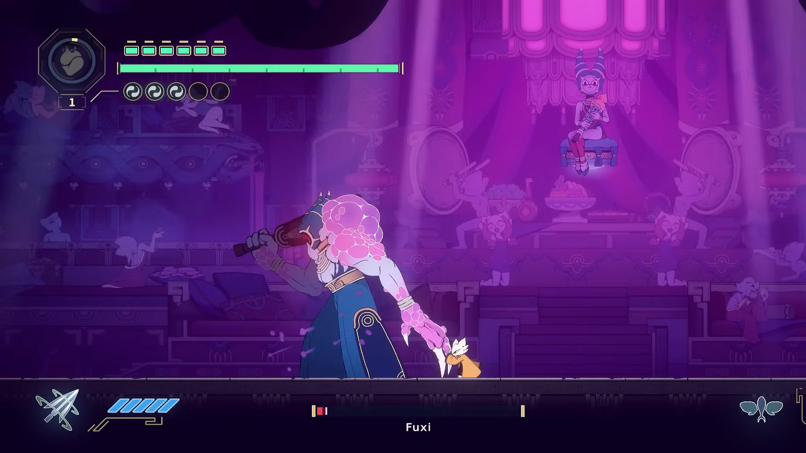 An image of Nine Sols' boss 'Fuxi and Nuwa'