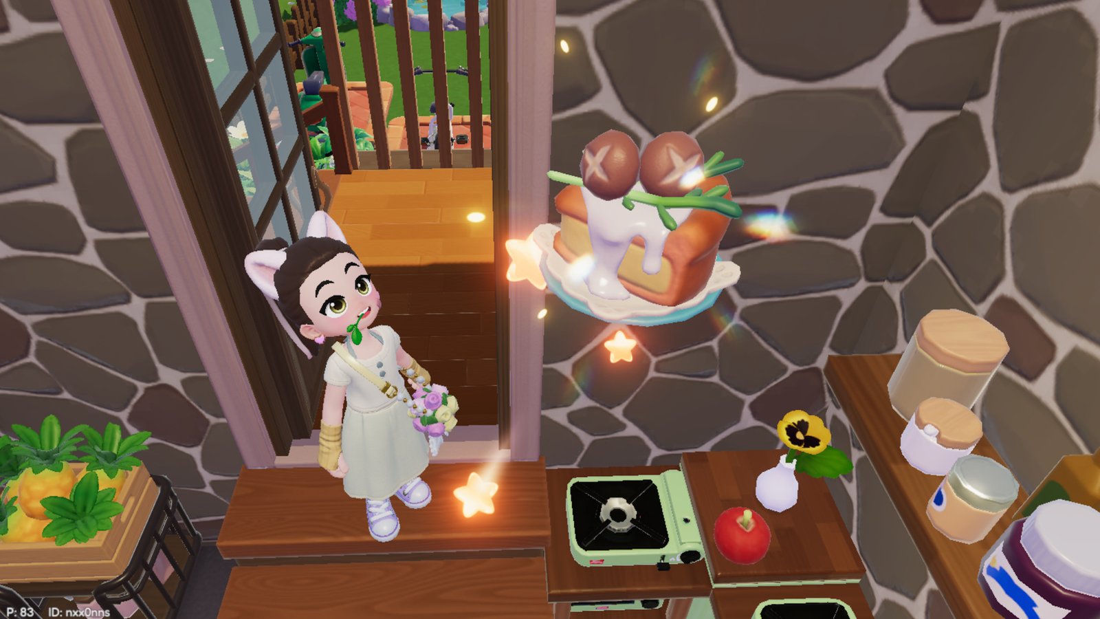 A five-star Shiitake Pie being showcased in Heartopia.