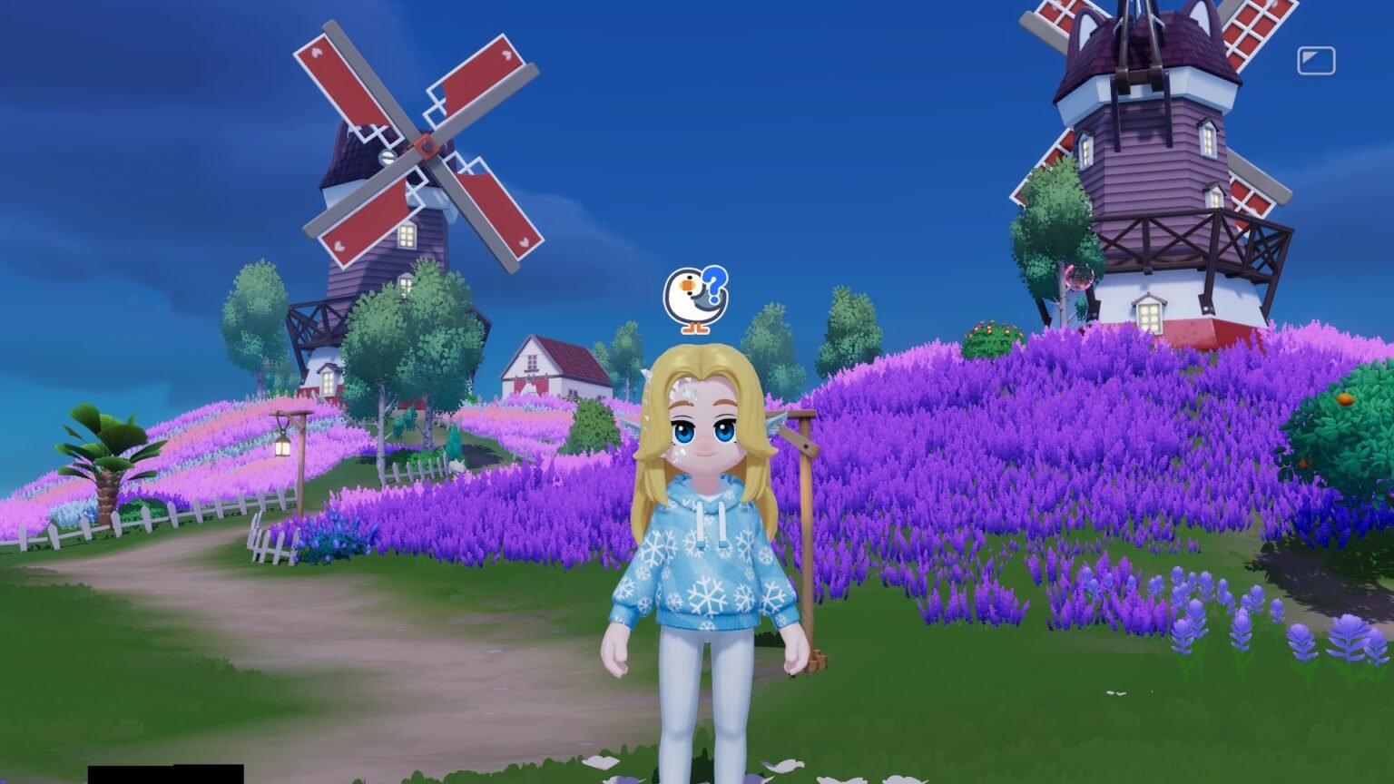 Heartopia Standing in Flower Fields