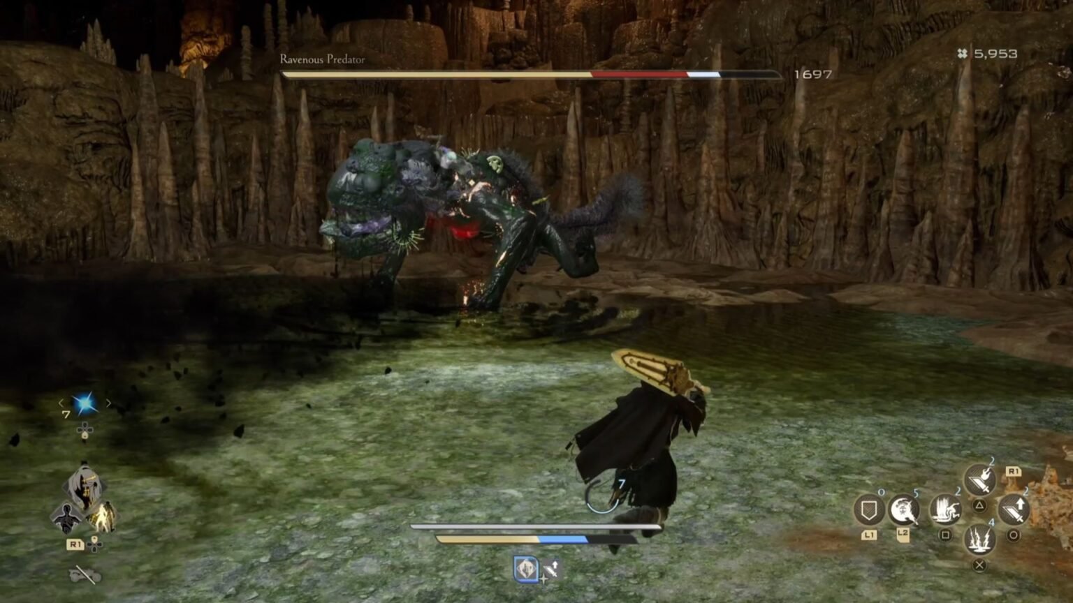 Fighting the Limestone Cave Retainer in Code Vein 2