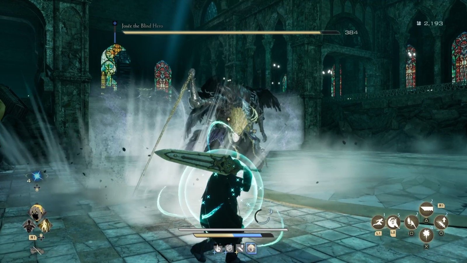 Fighting Josee the Blind Hero in Code Vein 2