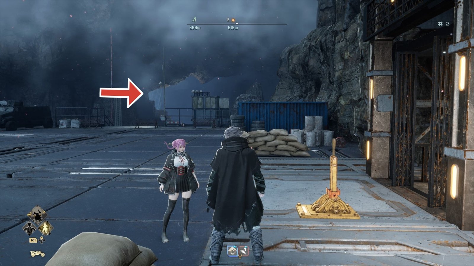 The entrance to Limestone Cave in Code Vein 2