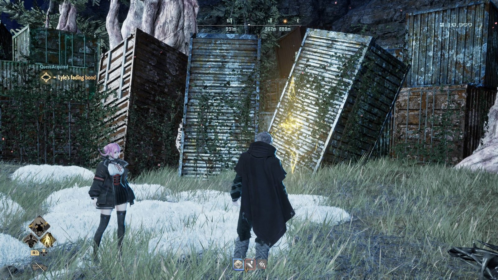 Standing next to Lyles Fading Bond in Code Vein 2