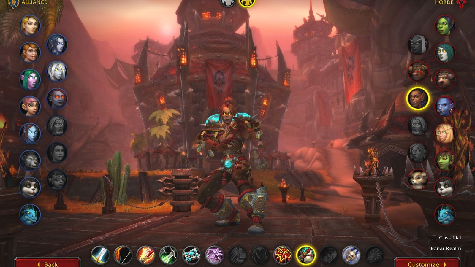 Orc Monk in World of Warcraft