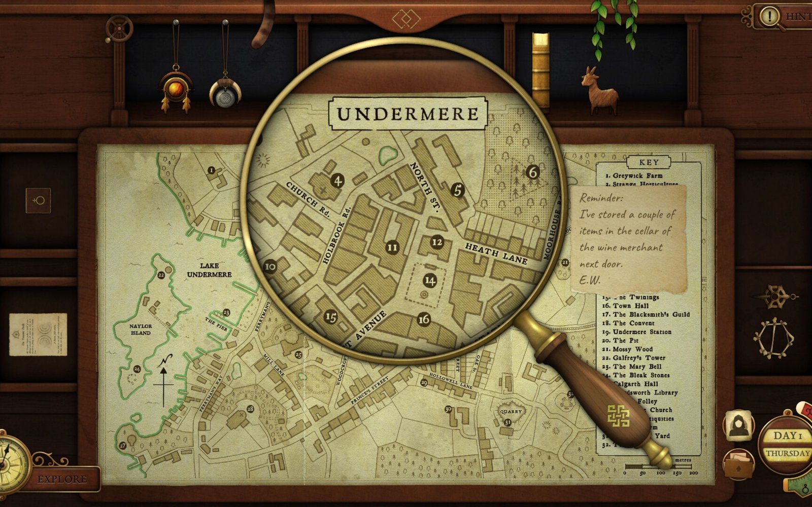Strange Antiquities Undermere map