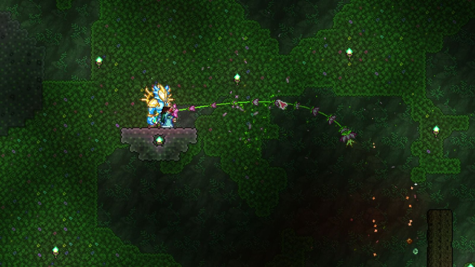 Plantera's Whip in the Jungle