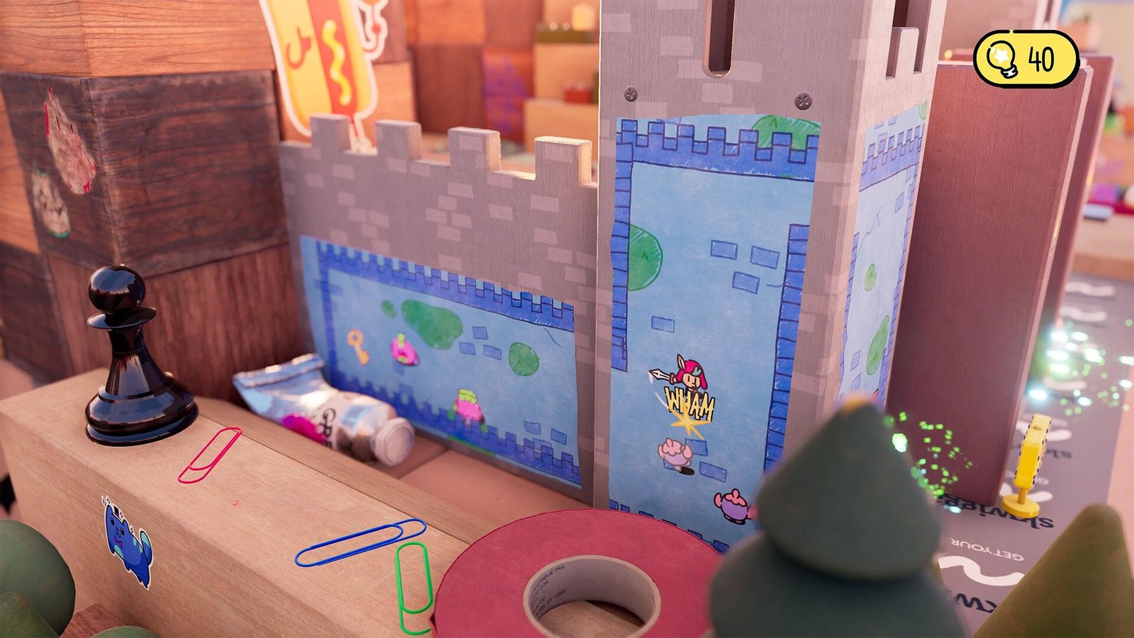 The Plucky Squire castle wall