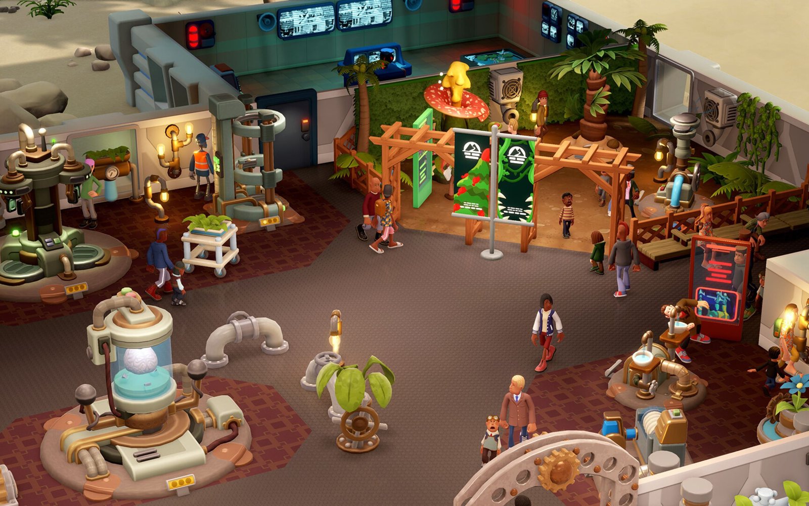 Layout of museum in Two Point Museum