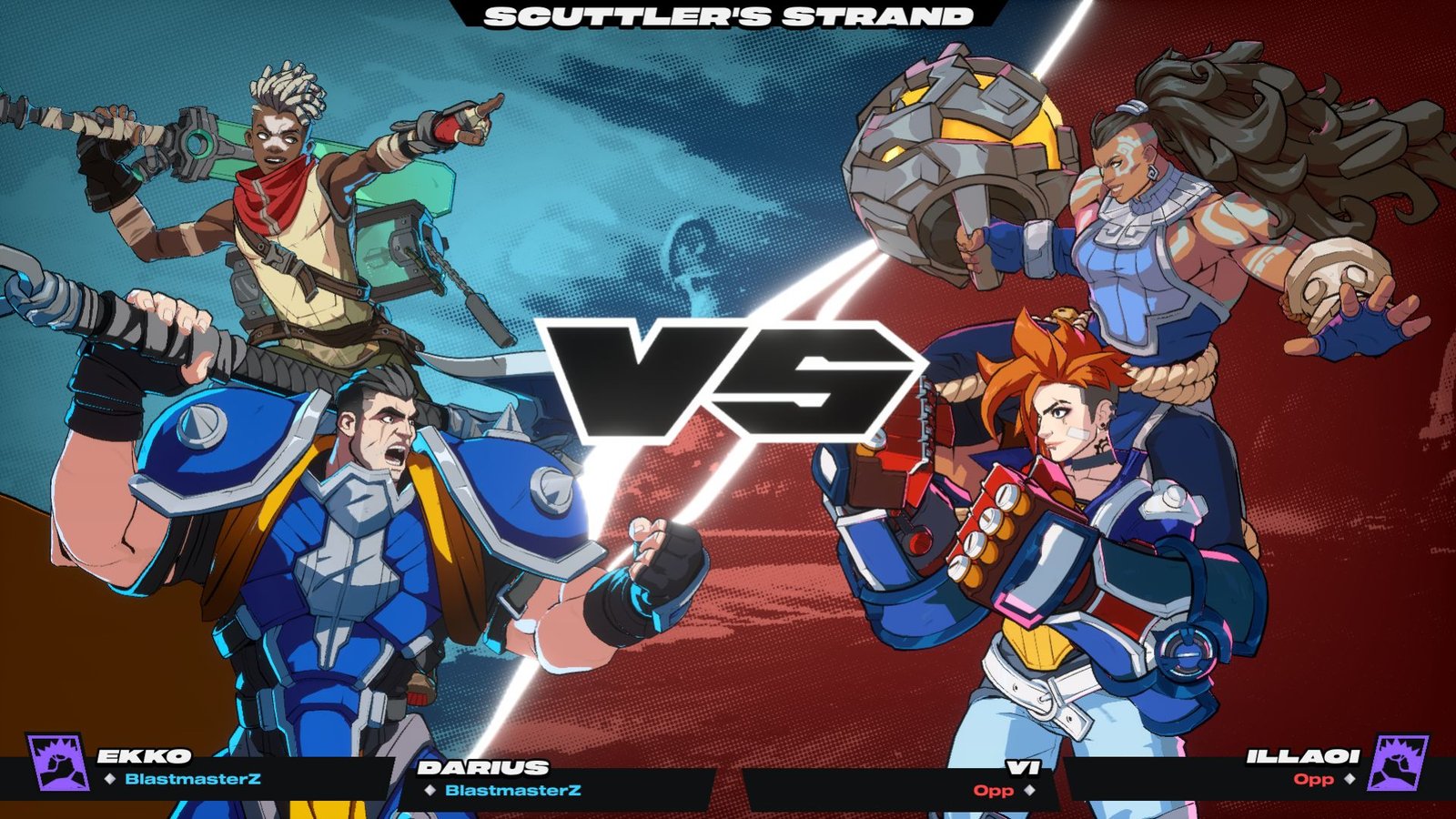 Match screen in 2XKO