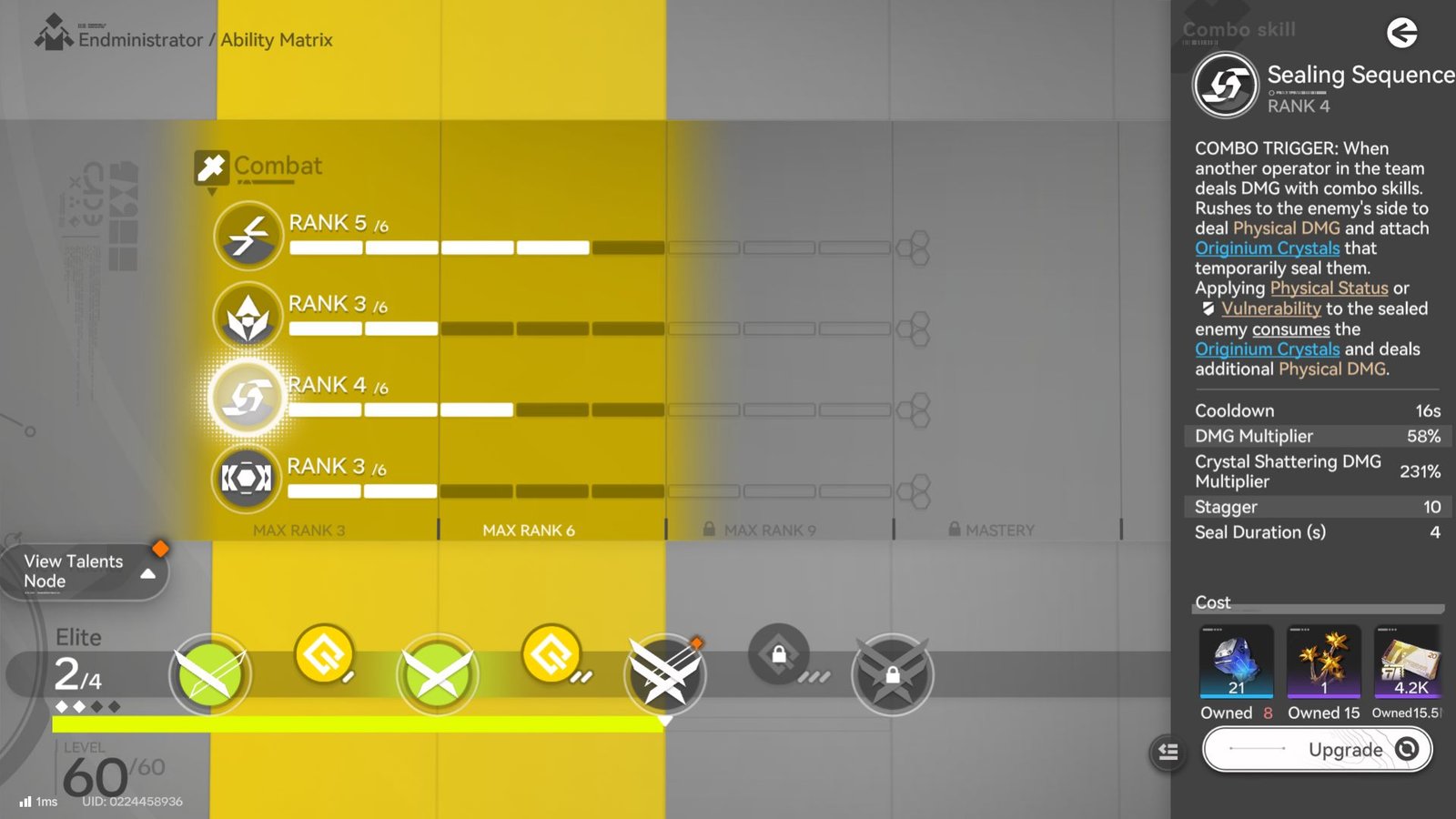 Endministrator's leveling priority in Arknights Endfield