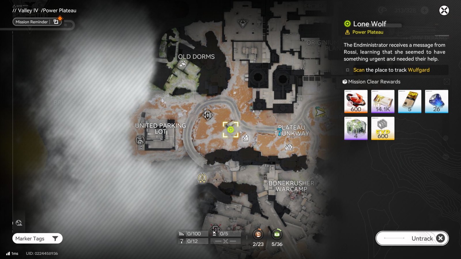 Wulfgard's location during Arknights Endfield's Lone Wolf quest