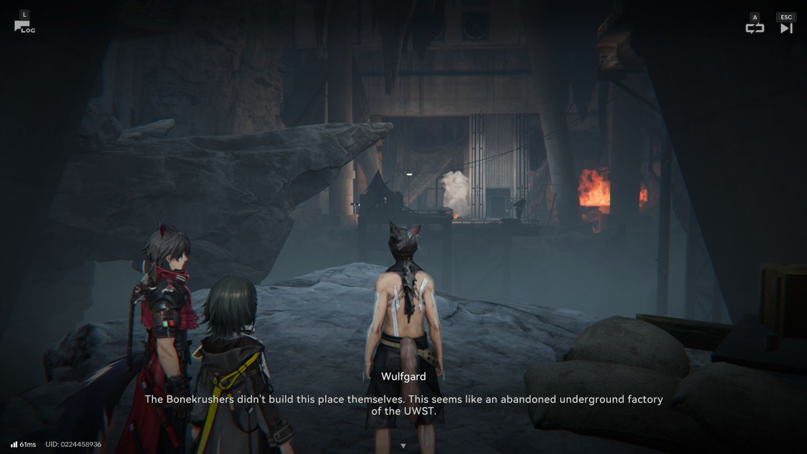 An overlook of the massive cave the Bonekrushers are hiding in.