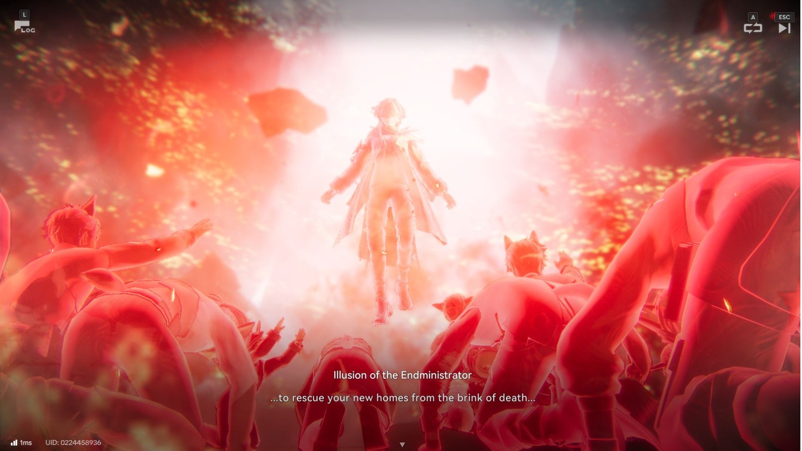 An illusion of the Endministrator in Arknights Endfield