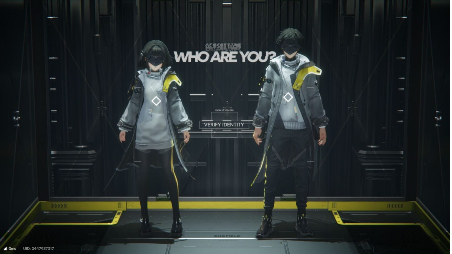 The Endministrator Character Select in Arknights Endfield