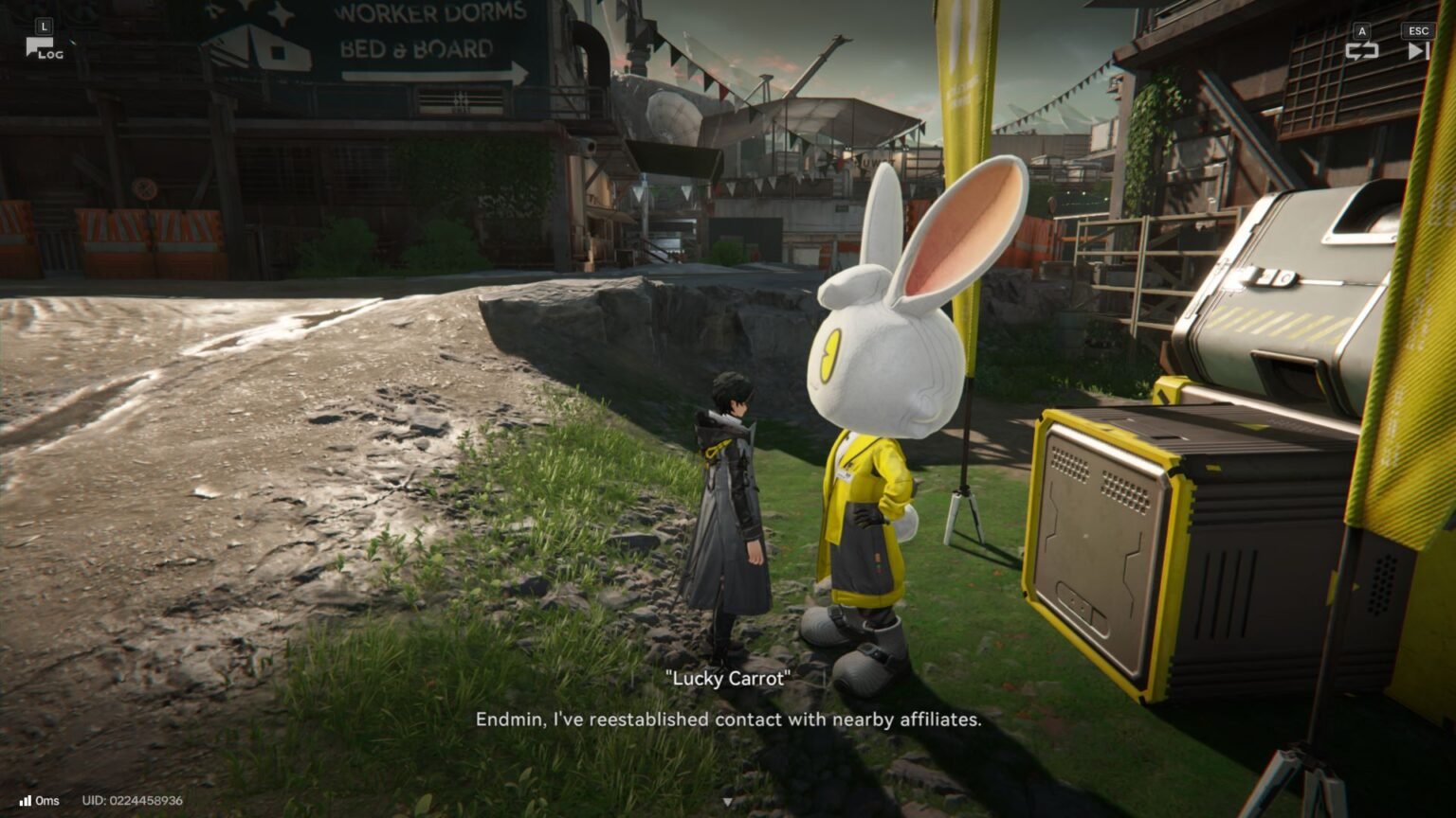 Endmin Speaks to Lucky Carrot to open the second Stock Redistributor