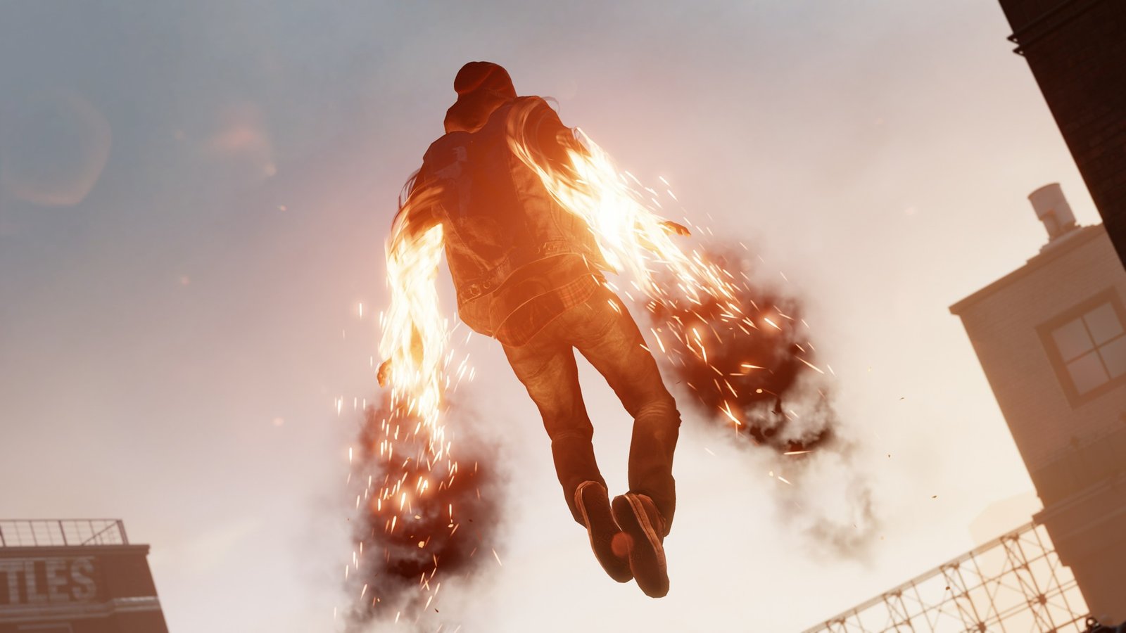 Using fire powers in Infamous Second Son