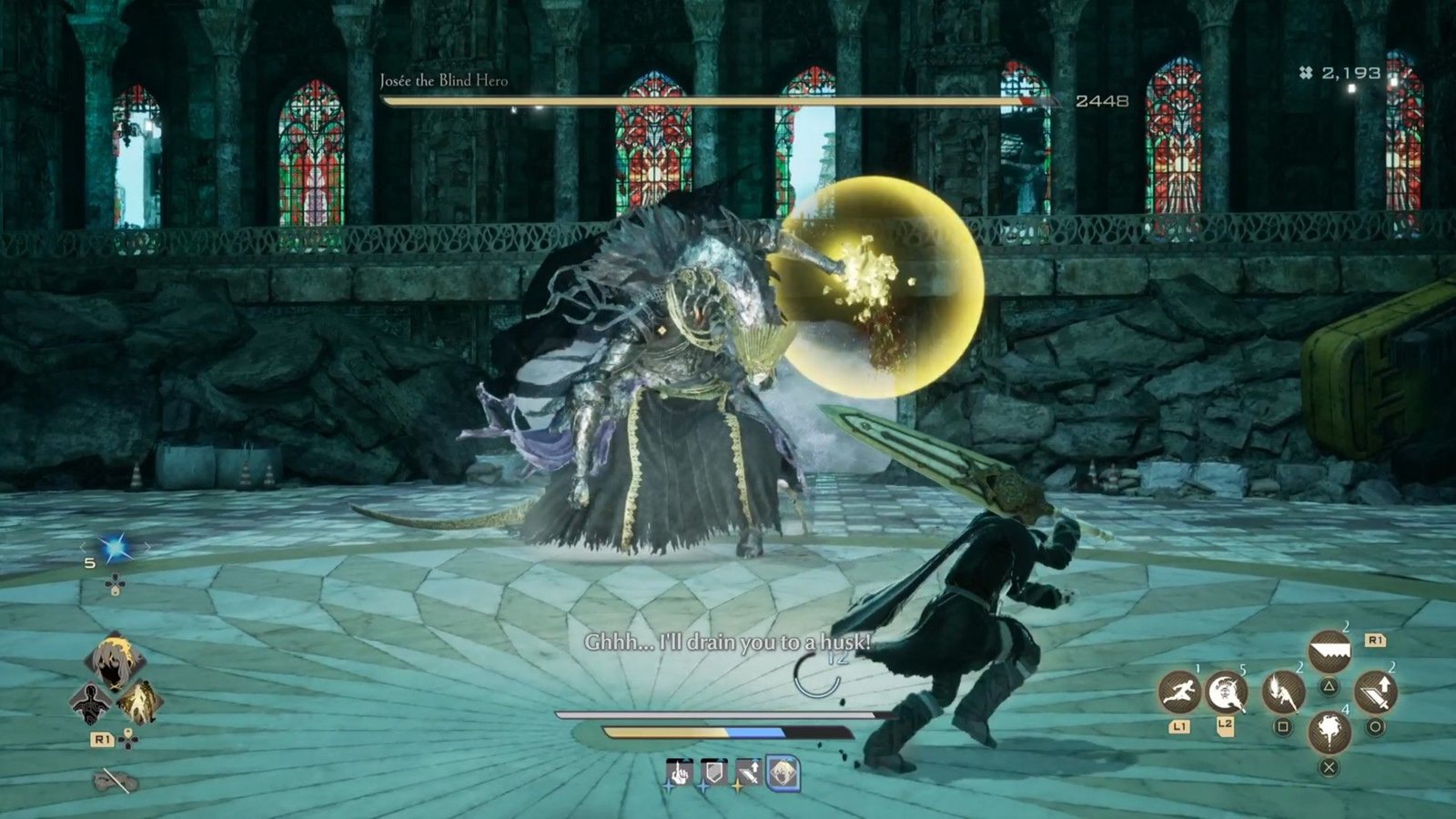 Josee the Blind Hero Web attack Code Vein 2