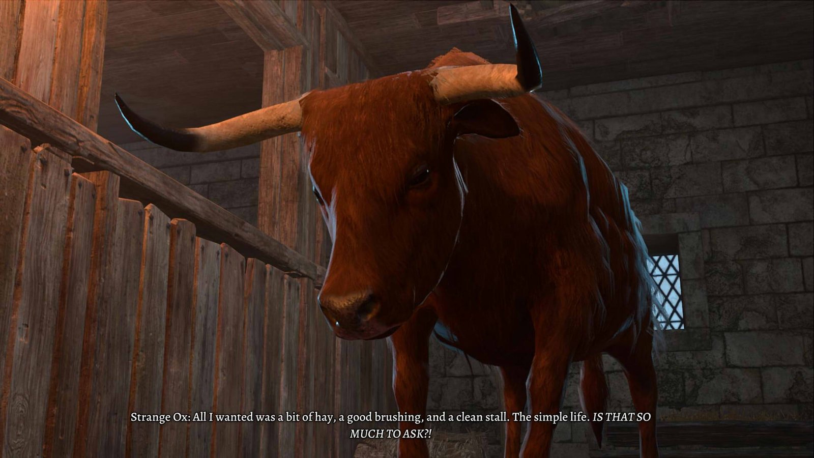 Strange Ox Act 2 dialogue