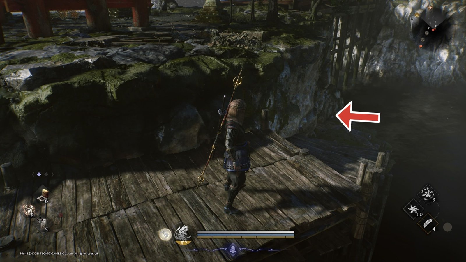 Nioh 3 finding a hidden cave