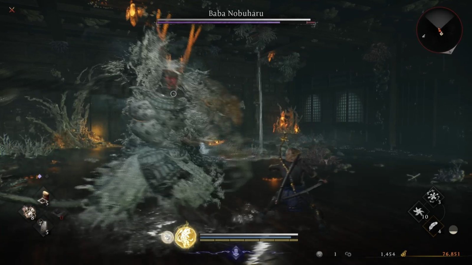 Baba Nobuharu summoning the fake version of itself Nioh 3