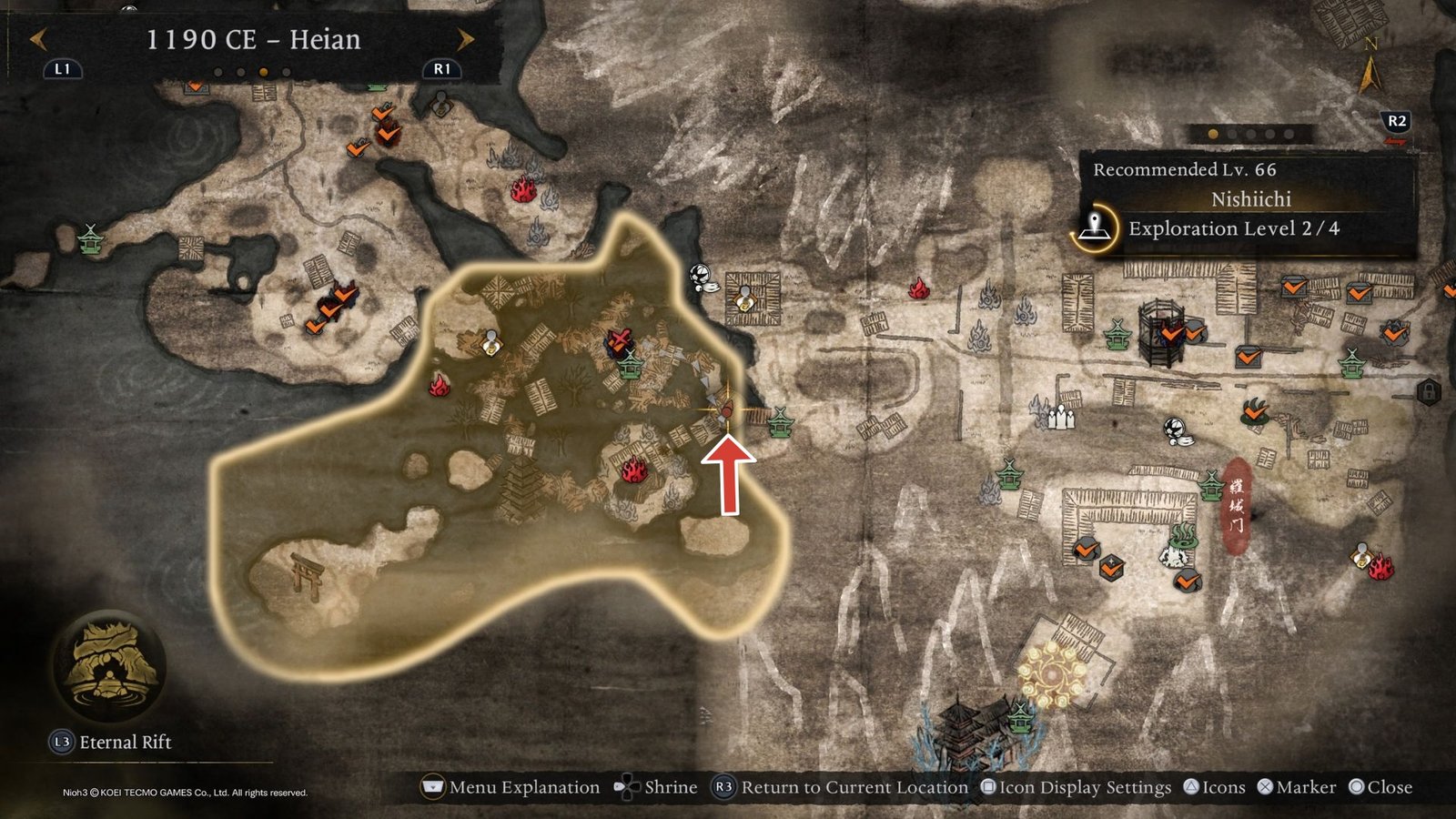 Location of the bowl for the Value of Perfection quest in Nioh 3