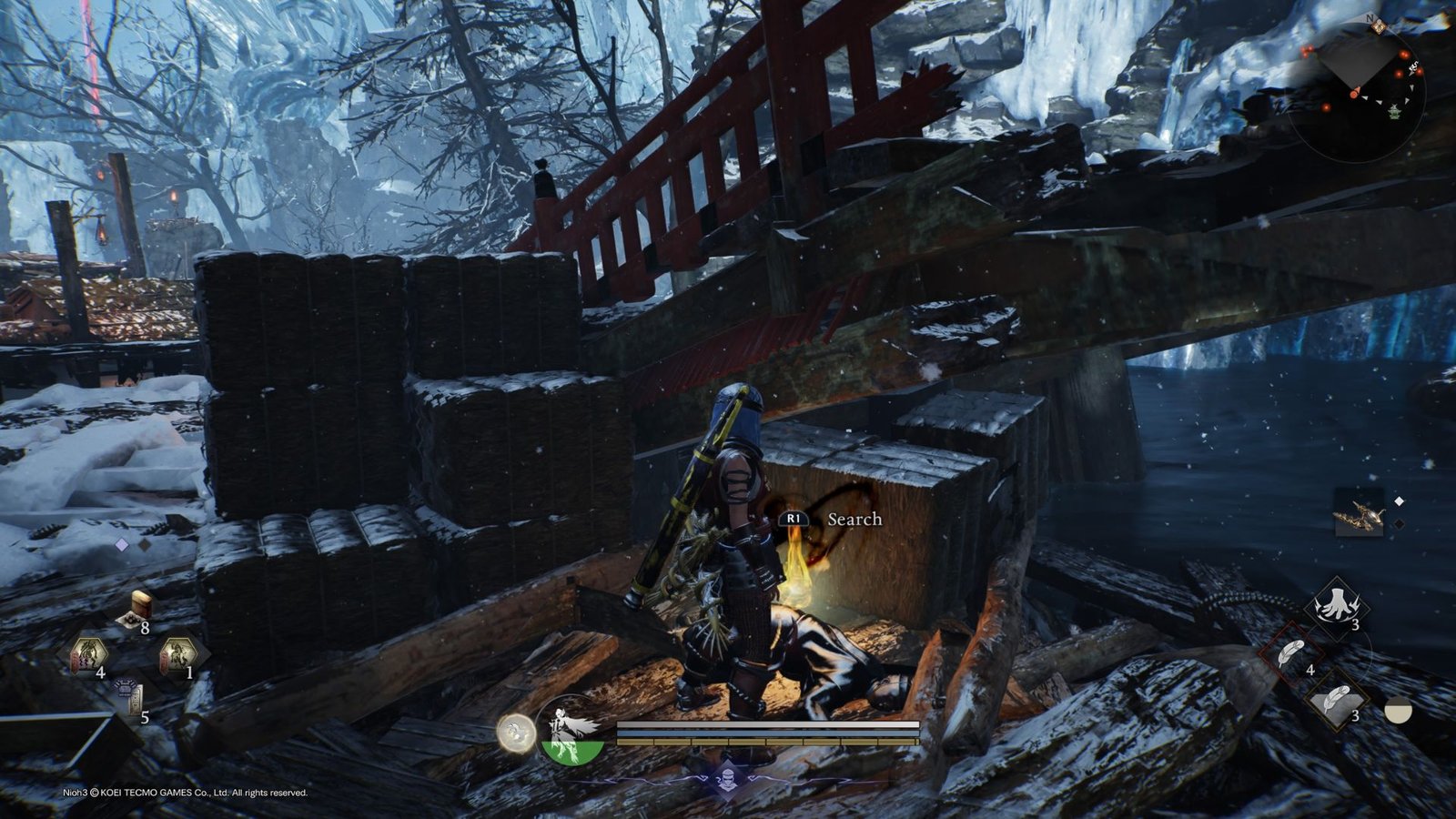 Corpse that has the bowl for the Value of Perfection quest in Nioh 3