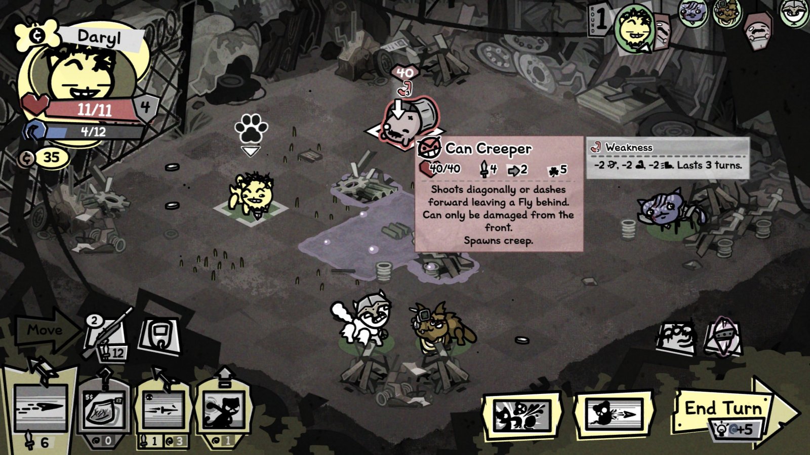 Can Creeper's first phase in Mewgenics
