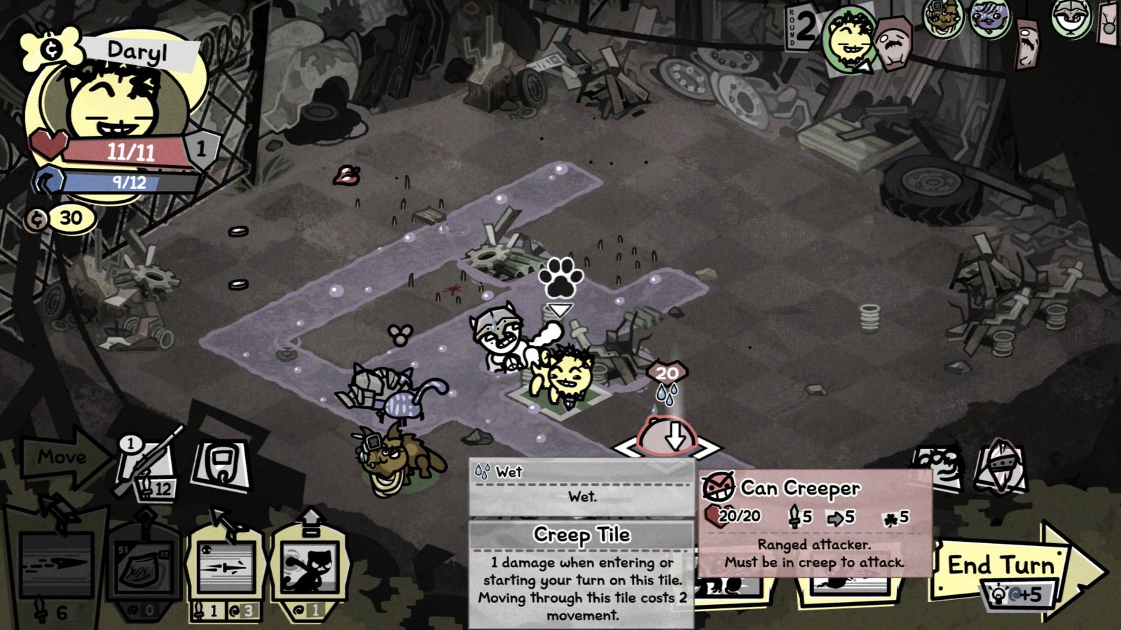 Can Creeper phase 2 in Mewgenics