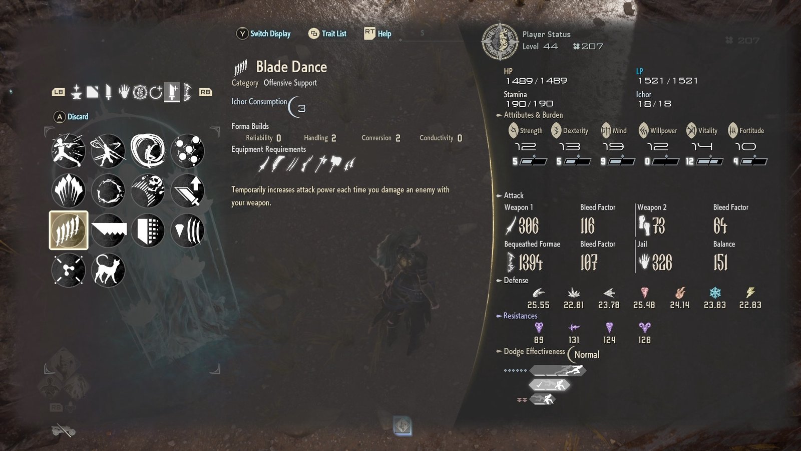 Code Vein 2 Blade Dance Forma