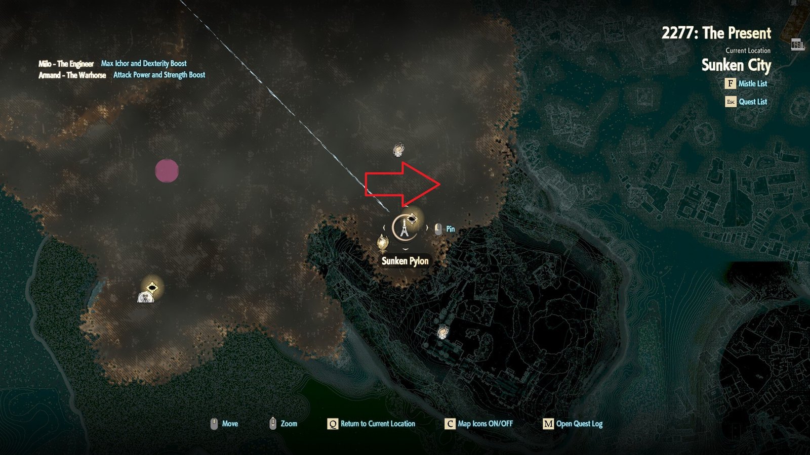 Code Vein 2 Sunken Pylon Direction