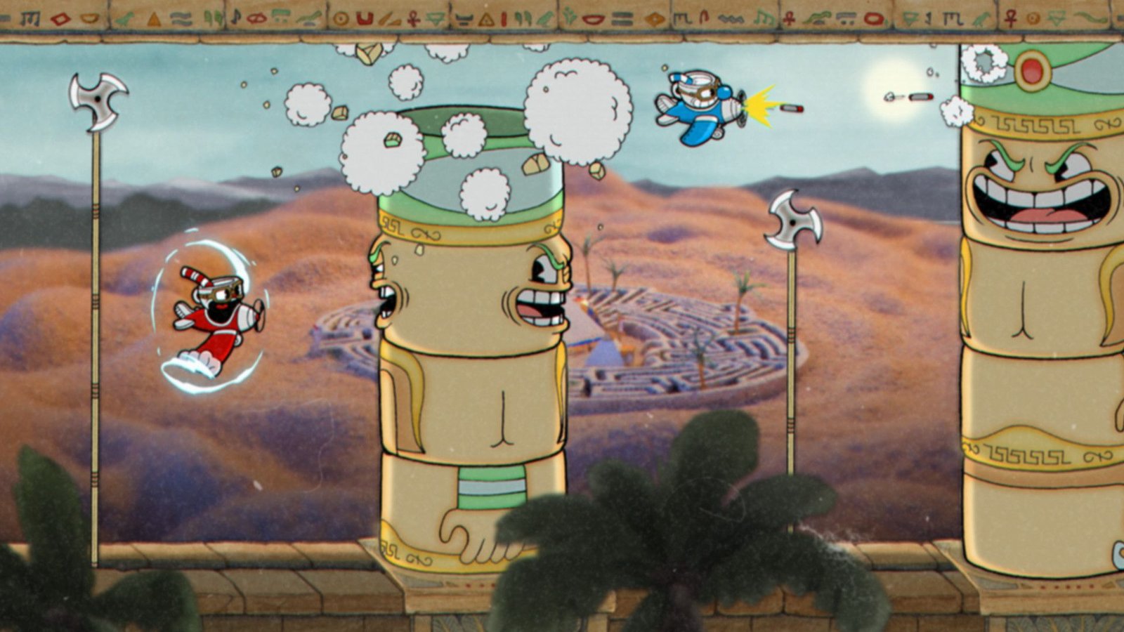 Cuphead Genie boss co-op