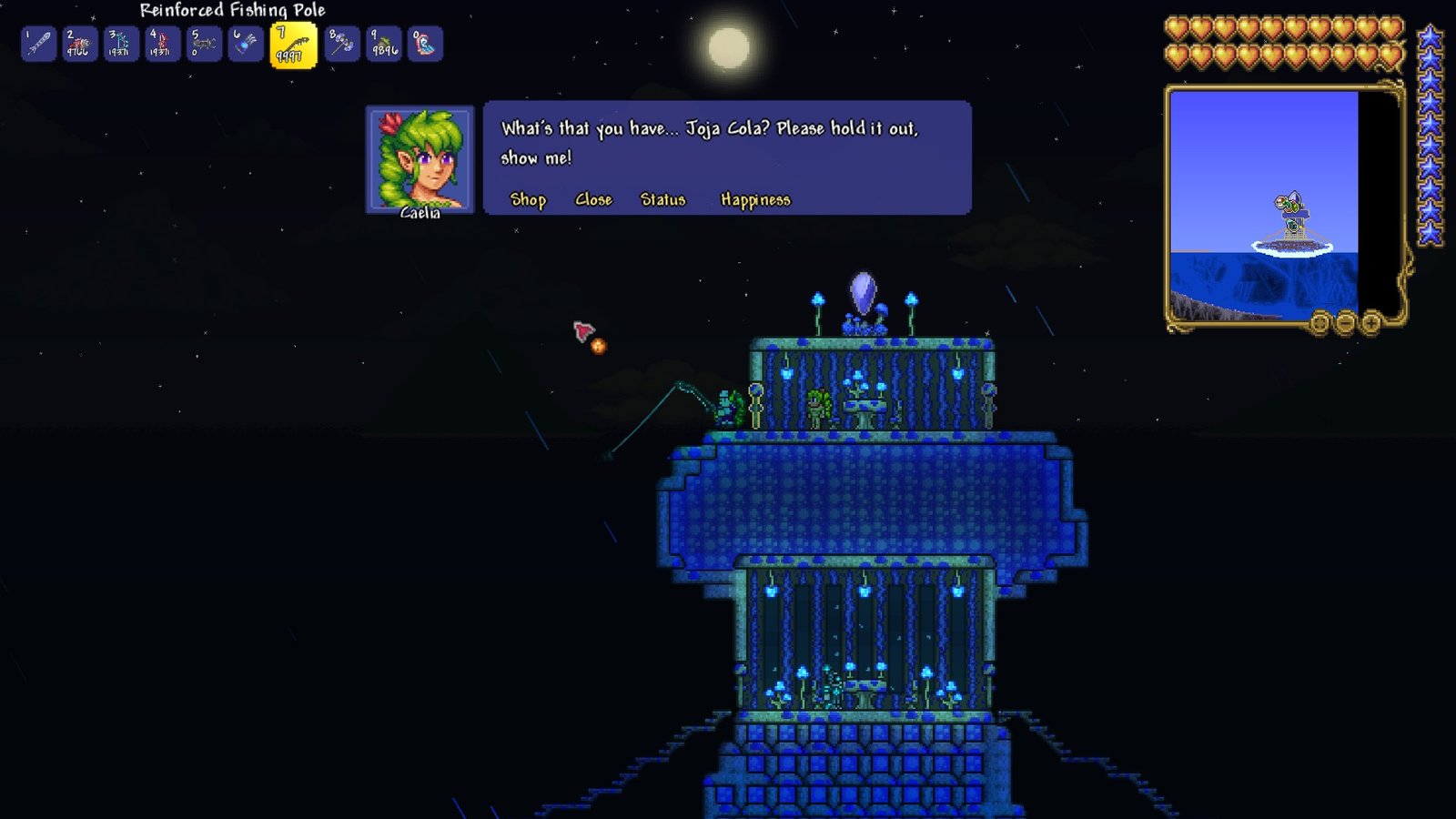 The Dryad's dialogue in Terraria 1.4.5 when you have a Joja Cola in your inventory.