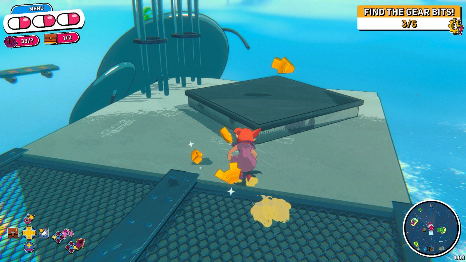 Obtaining the Final Gear Piece in Sunken Neighborhood in Demon Tides.