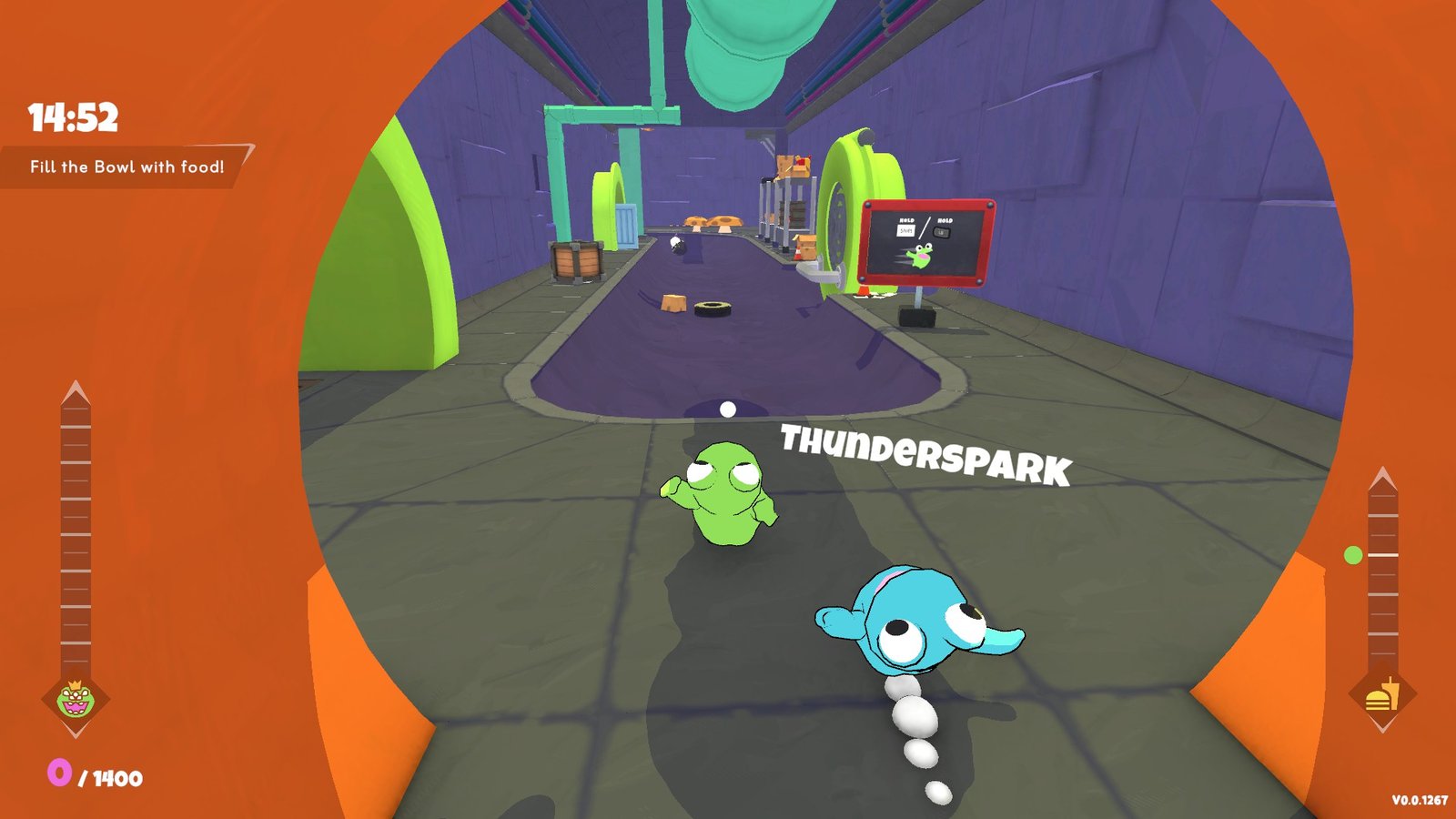 Screenshot of the Frog Sqwad Demo from Steam Next Fest.