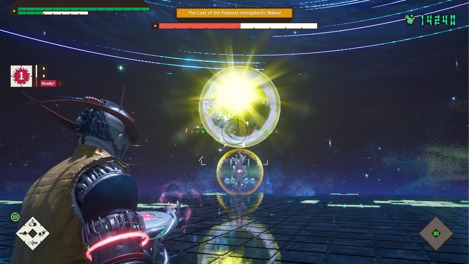 Romeo shooting an energy ball during Romeo is a Dead Man