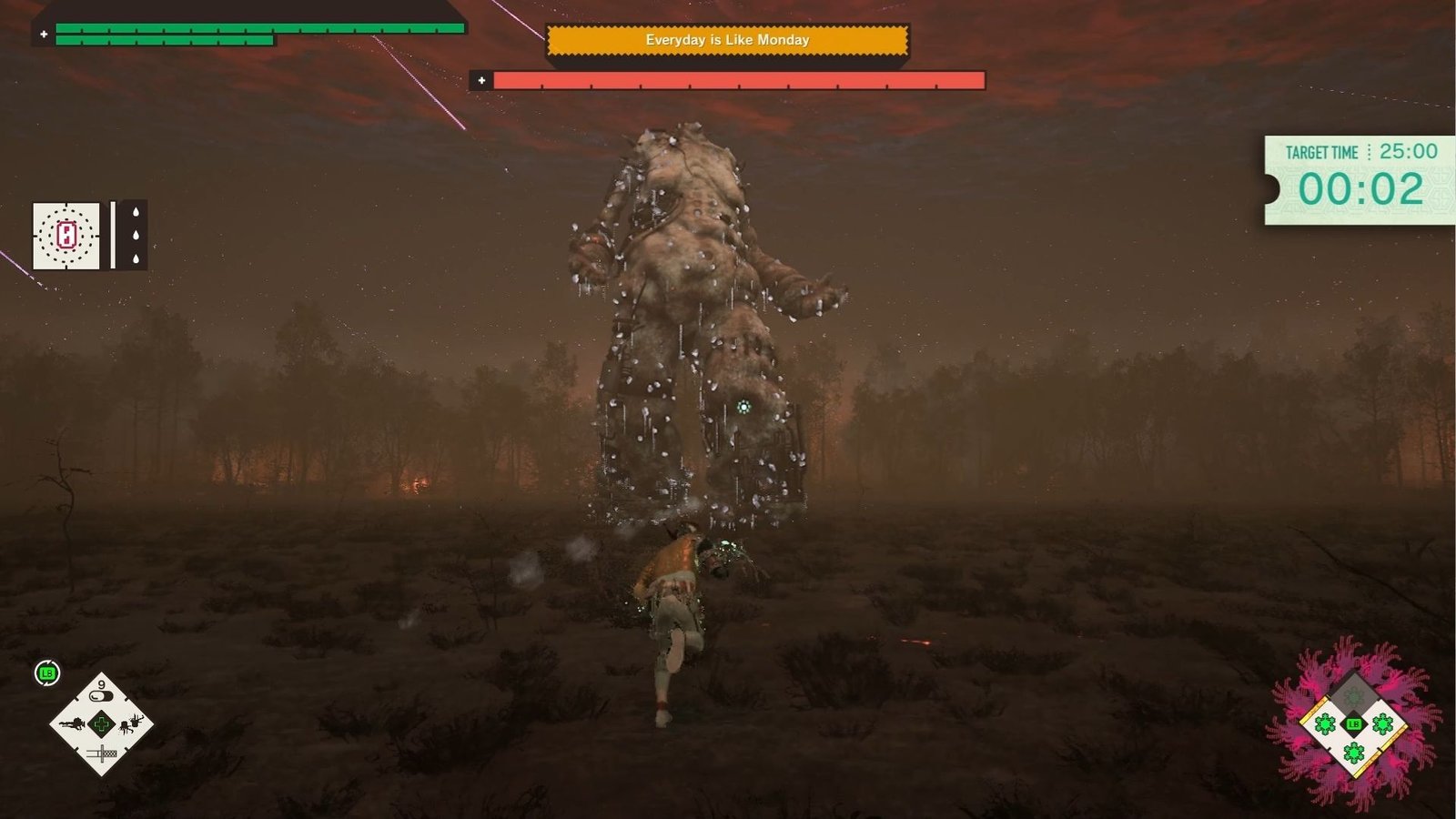 Romeo charging a frozen Everyday is like Monday in Romeo is a Dead Man