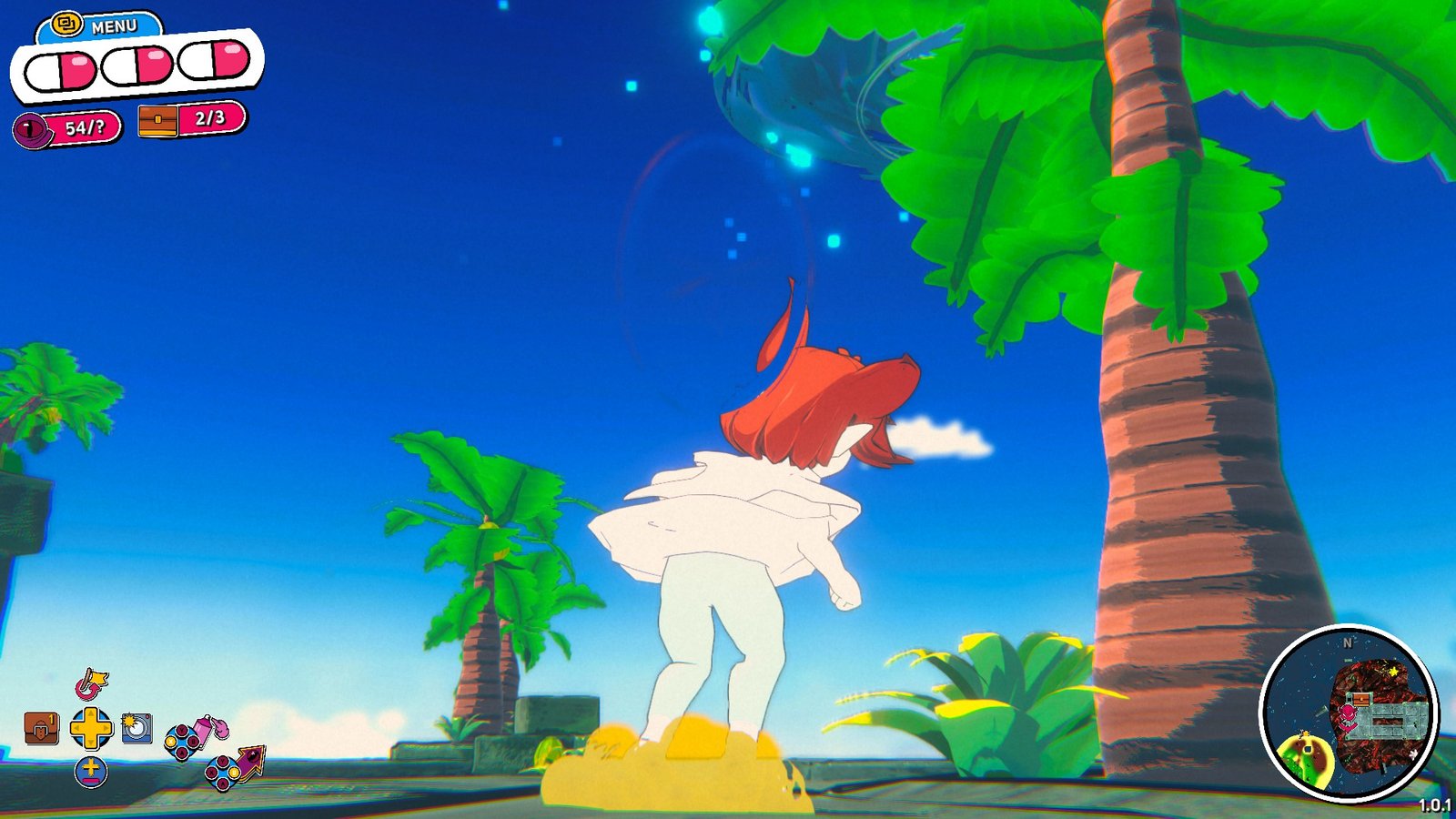 Getting onto the big stone structure in the Split Islands in Demon Tides.