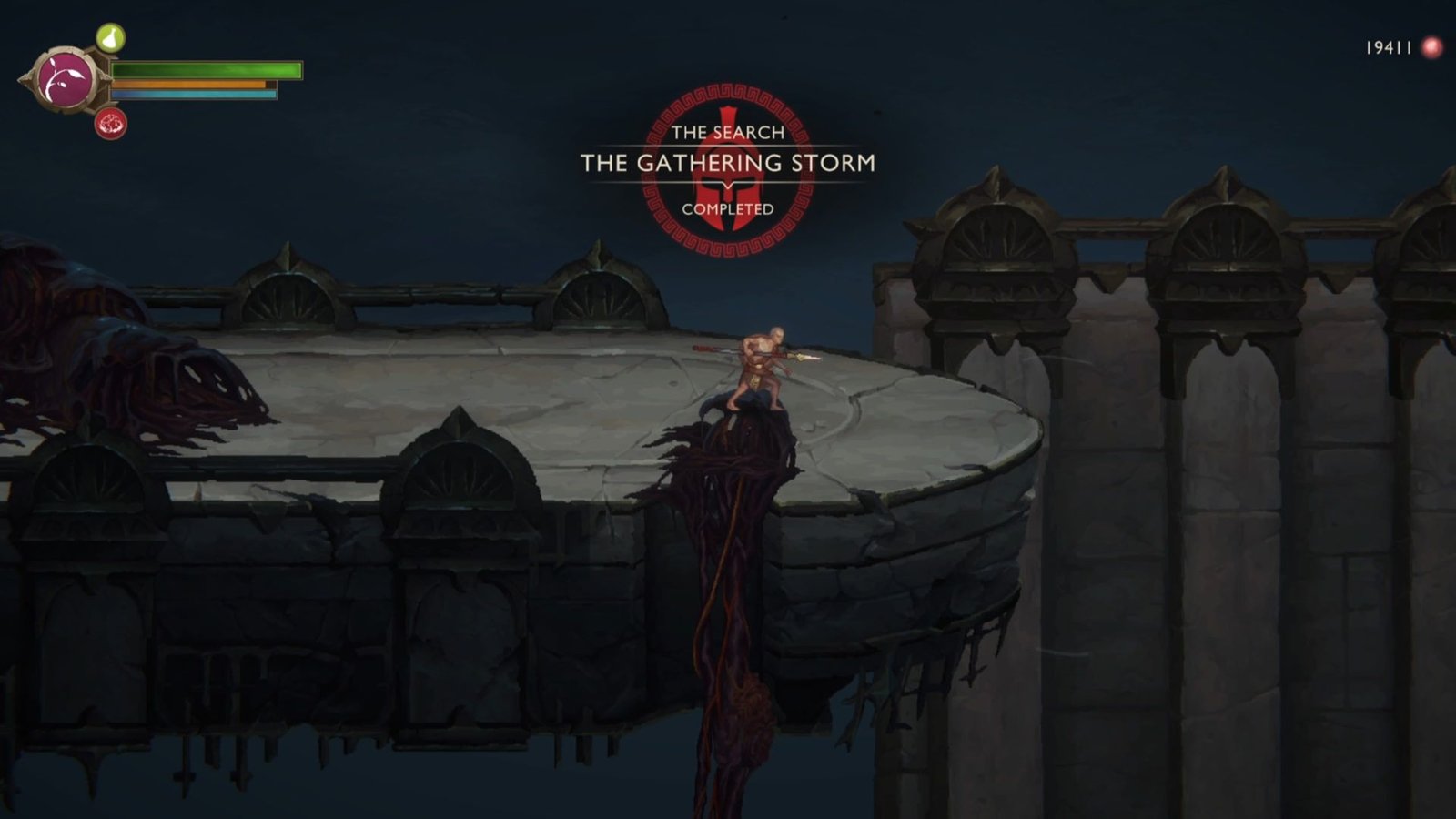 God of War Sons of Sparta quest completion screen