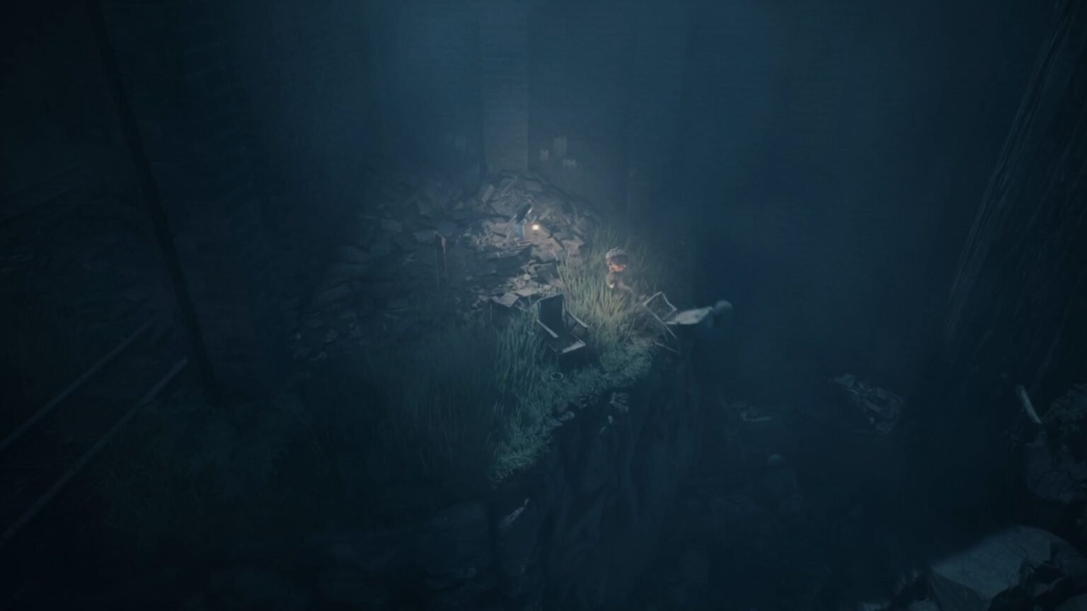 Reanimal pushing the sightseer into the pit to earn Dark Tourism Trophy