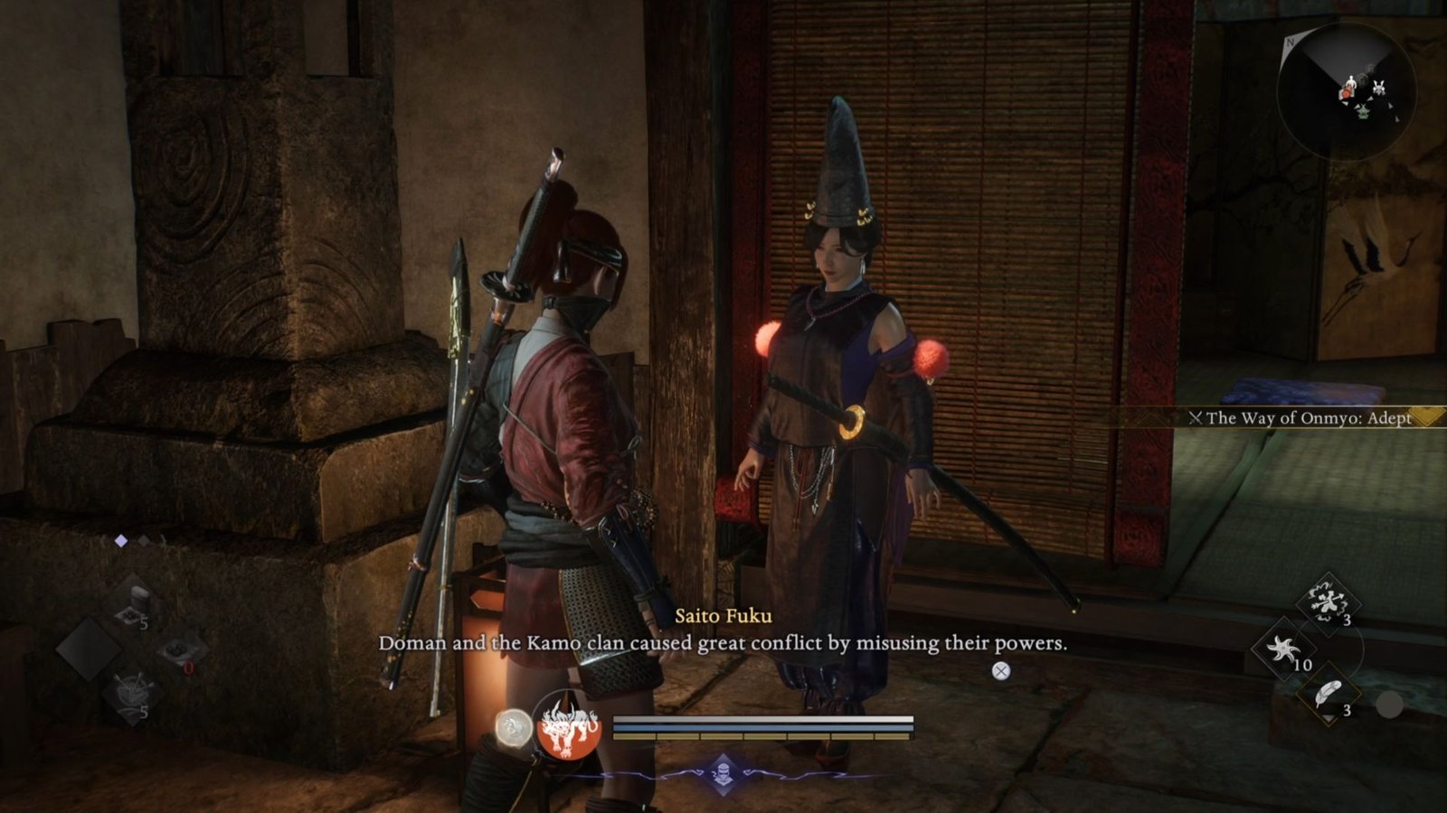 Saito Fuko at the Eternal Rest in Nioh 3